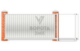Откатные ворота Алютех под ключ 1750×2000 ЗМК-6859