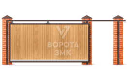 Откатные механические ворота 12 метров 12000×2100 ЗМК-8234
