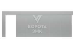 Ворота откатные промышленные 3000×4500 ЗМК-4934