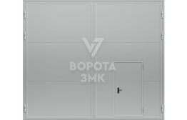 Распашные промышленные ворота 3500×3000 ЗМК-4893