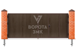Ворота деревянные распашные 2750×3000 ЗМК-5272